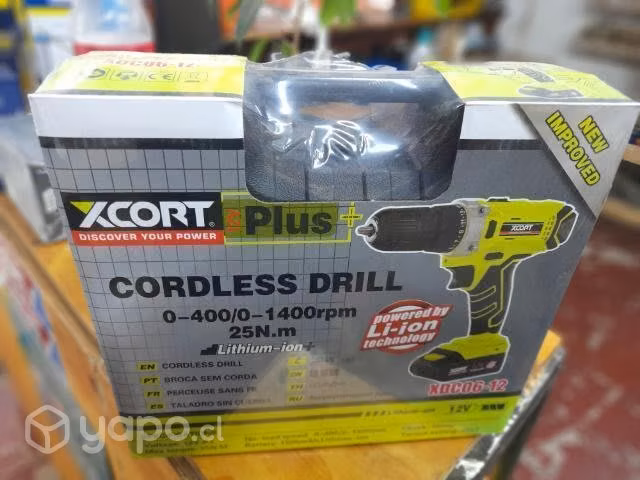 Taladro inalambrico xcort plus