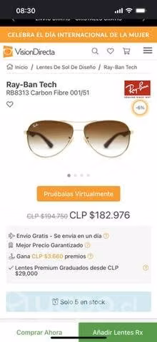 Anteojos Ray Ban