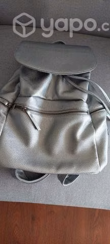 Mochila color plata Marquis - Imagen 2