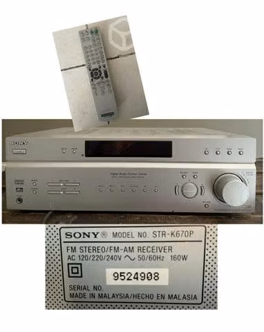 Receiver, subwoofer y 5 parlantes Sony, perfectos!