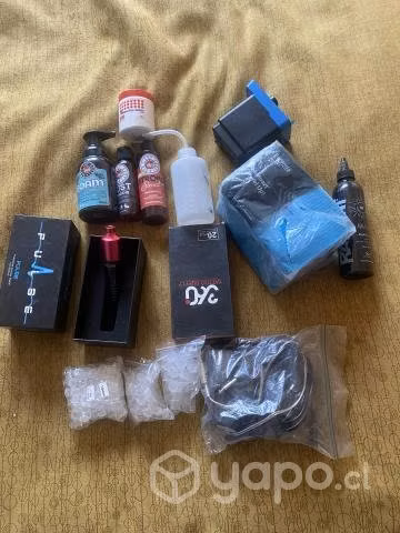 Máquina de tatuaje pulsar con todos sus accesorio