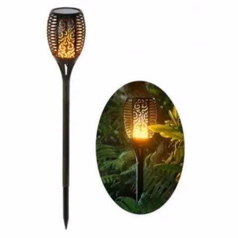 Estaca Led Solar Decoración Jardín 50cm