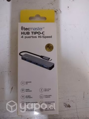 Adaptador hub tipo-C a 4 puertos usb nuevo /sellad
