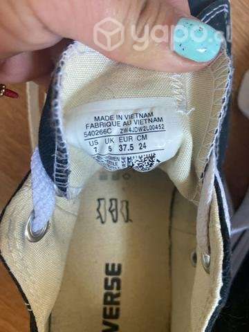 Converse negras con plataforma - Imagen 4