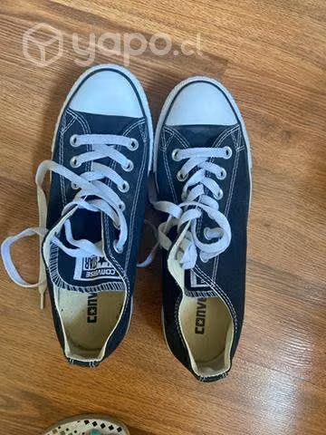 Converse negras con plataforma