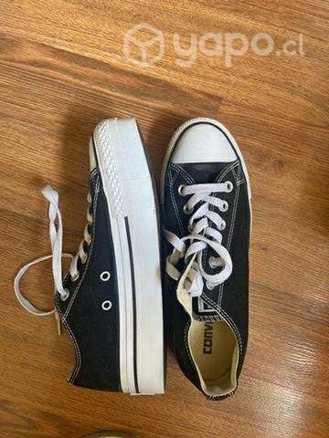 Converse negras con plataforma - Imagen 2