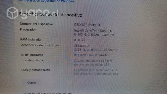 Computador de Escritorio HP