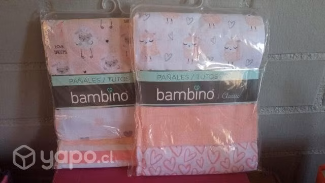 Bambino: tutos de algodón, frazadas y set