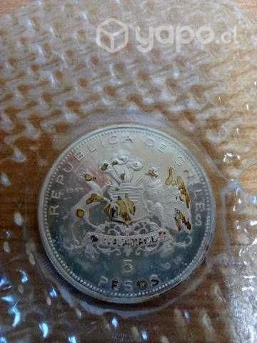 Moneda 5 en plata Sesquicentenario Escuela Naval - Imagen 2