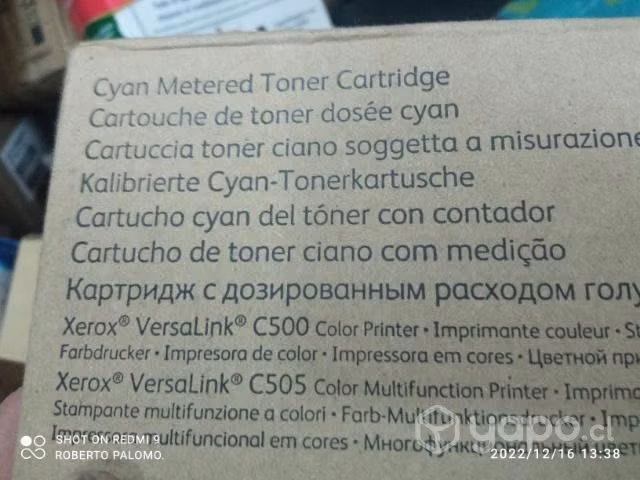 Toner Xerox versalink c500/c505 cyan original de a