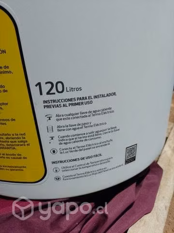 Termo eléctrico splendid 120L precio conversable