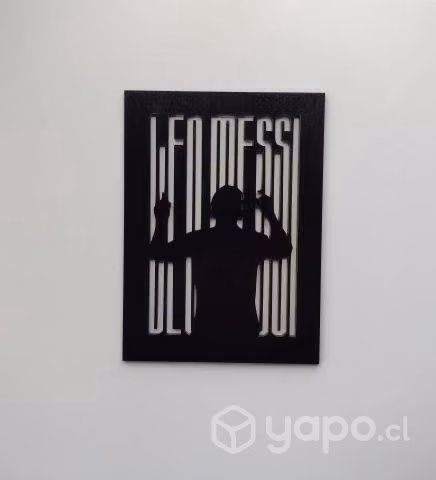 Cuadro decorativo de leo messi