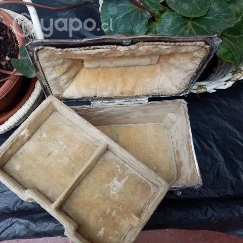 Cofre Muy Antiguo, Estaño-Plata, Años 30
