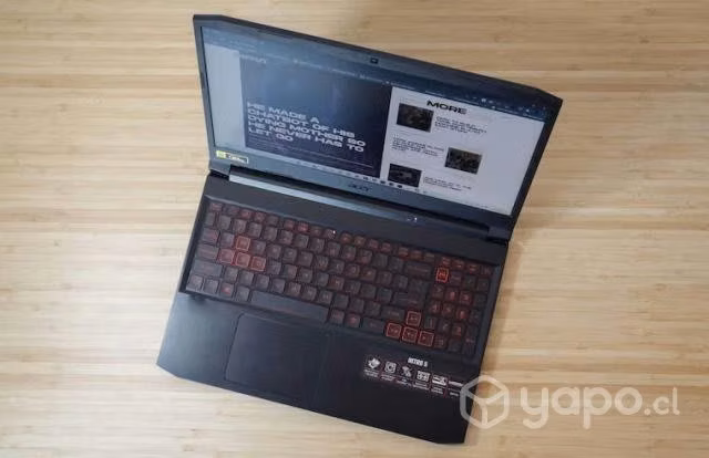 Notebook Gamer Nitro 5 gtx1650