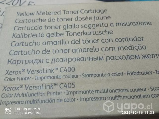 Toner Xerox versalink c400/c405 yellow original de