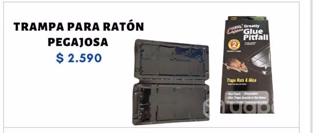 Trampa para ratón pegajosa