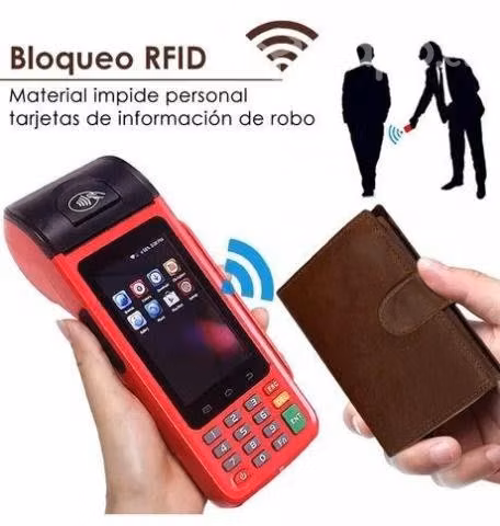 Cartera Antirrobo Para Hombre Billetera Clip Rfid