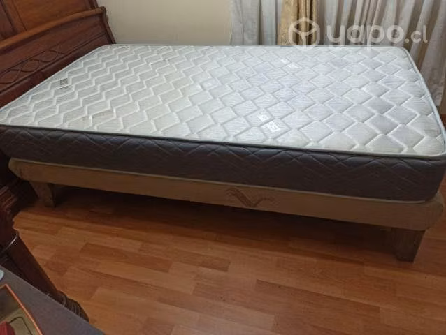 Base de cama con colchon 1.5 plazas