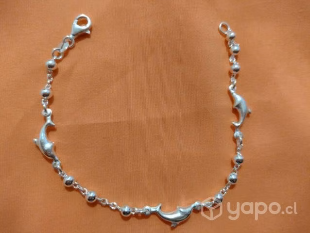 Pulsera de delfines de plata 925