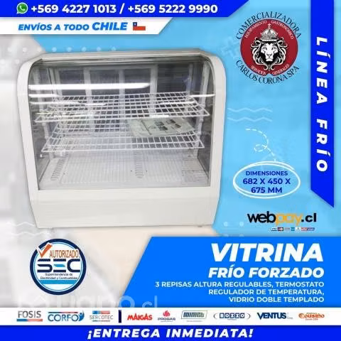 Vitrina frío sobremesa