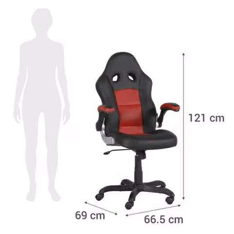 Silla gamer Negro/Rojo