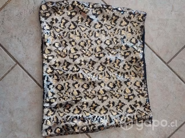 Mini falda animal print