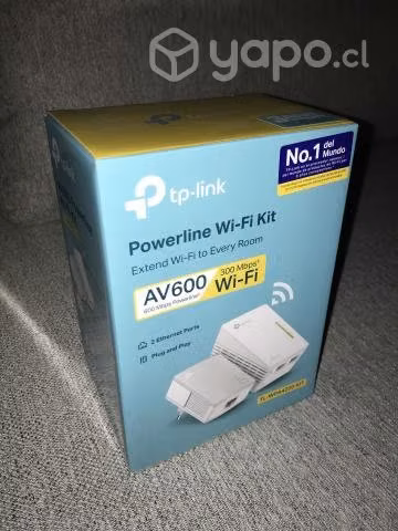 Kit Extensor Powerline WiFi AV600 a 300 Mbps.