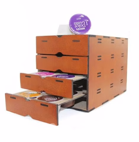 Caja cajonera porta cápsulas Doce Gusto