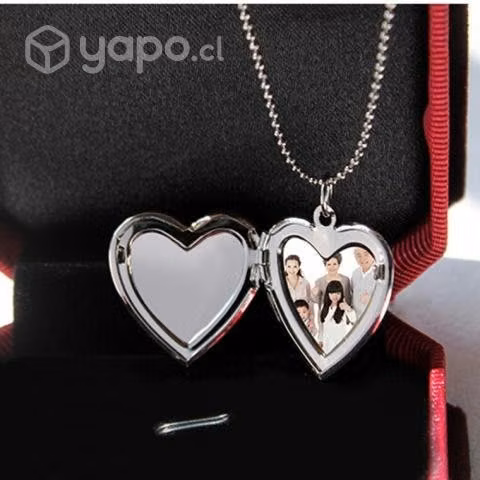 Collares Relicarios En Forma De Corazón Porta Foto