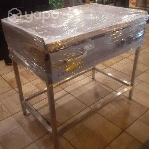 Plancha churrasquera gas 1mt x 60 cms 100% acero