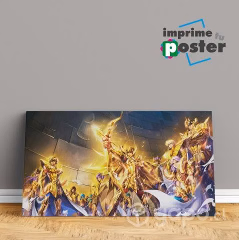 CUADRO LOS CABALLEROS DORADOS 100x50cm SAINT SEIYA