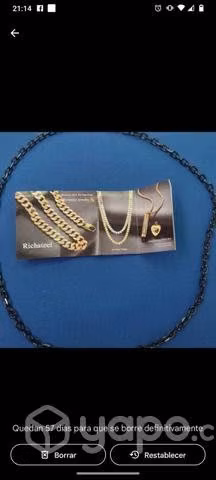 Cadena negra hombre
