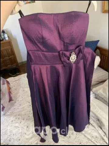 Vestido gala straples
