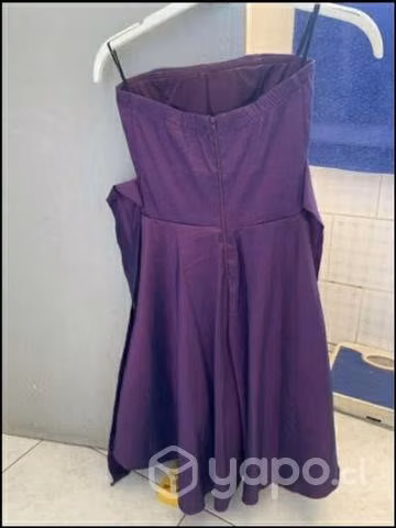 Vestido gala straples