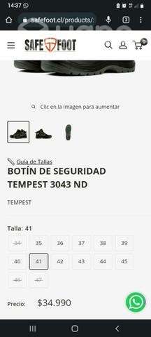 Zapatos de seguridad tempest - Imagen 3
