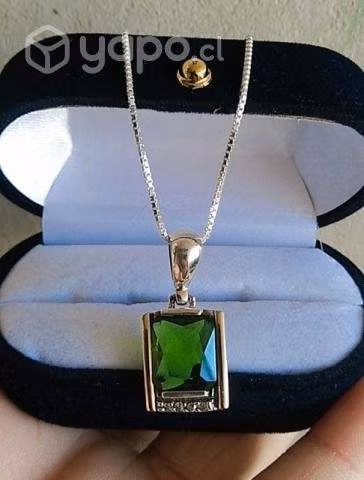 Collar de plata con oro