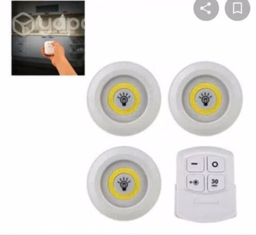 Set de 4 focos inalambricos