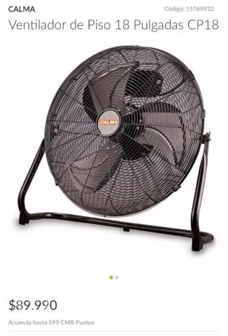 Ventilador de piso calma 18 nuevo