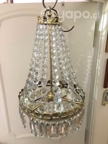 Lámpara de lágrimas y bronce antigua