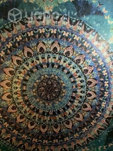 Cuadro mandala 89x89 cm con incrustaciones - Imagen 2