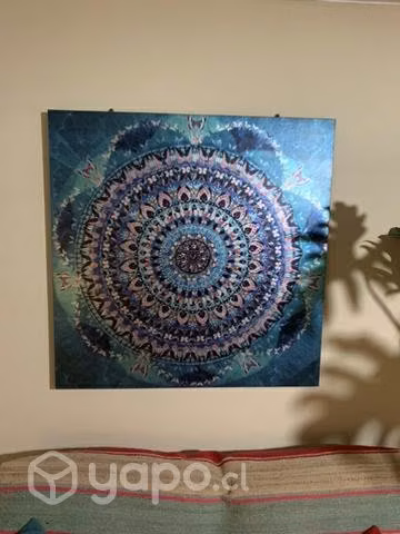 Cuadro mandala 89x89 cm con incrustaciones - Imagen 3