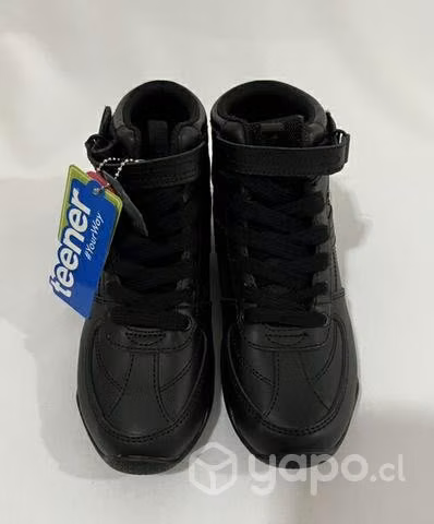 Botín De Colegio 80% Cuero Marca Teener N*36 Negro - Imagen 3