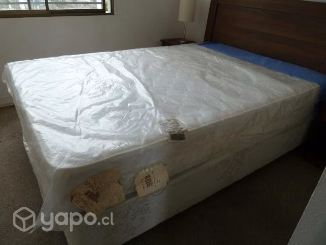 Box Americ. 2 Plzs base dividida,respaldo y velads