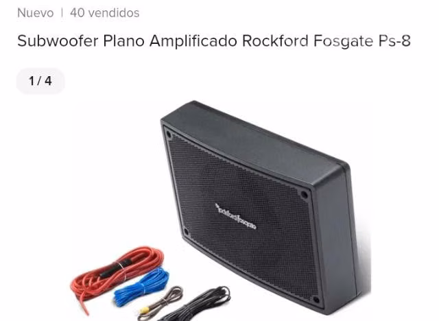 Subwoofer plano amplificado- ps8 rockford - Imagen 3