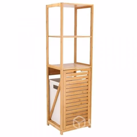 Mueble de Madera Bambú con Cajón Abatible 130x37,5