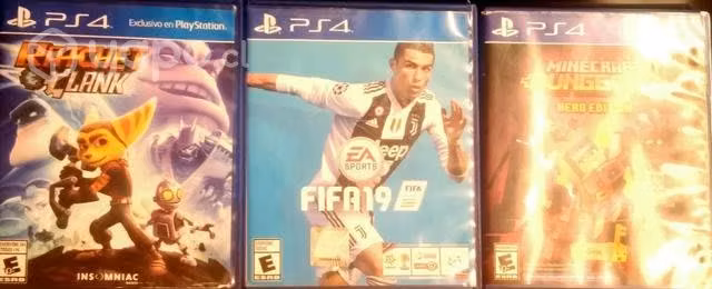 Tres juegos de ps4