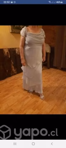 Vestido de gaza perla fiesta