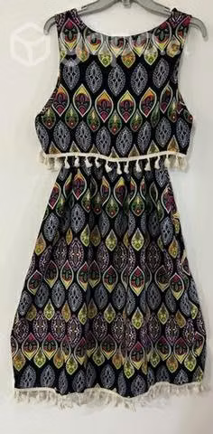Vestido No Elástico Talla S/m Negro Y Otros