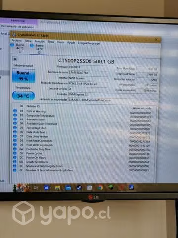 Crucial P2 m.2 500gb - Imagen 2