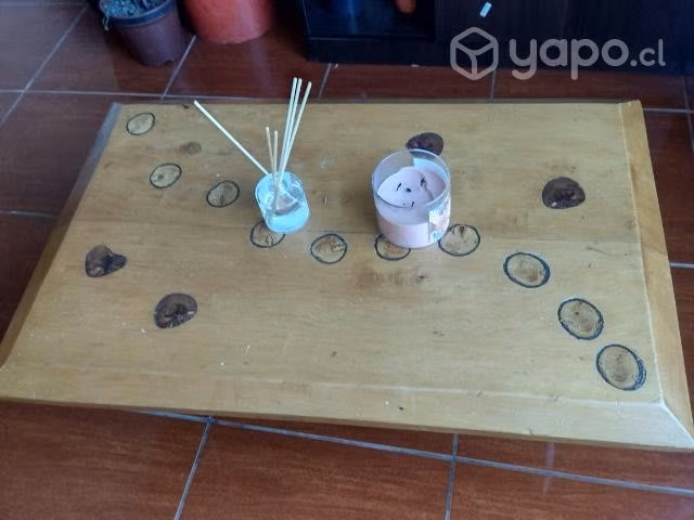 Mesa de centro de madera rustica